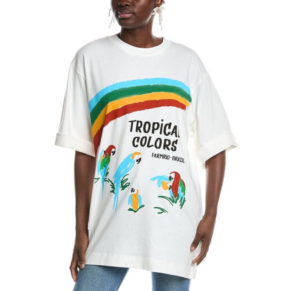 Farm Rio Womens  Tropical Colors Big T-Shirt